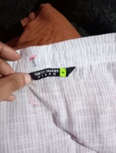 Trendy Straight Line Light Blue Color Shirt