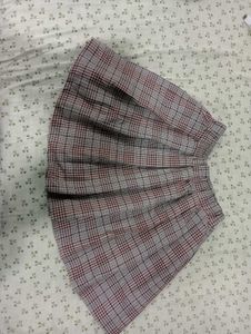 Korean Plaid Mini Skirt