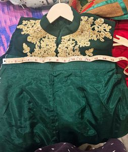 Festive  Green Kurta And Lower
