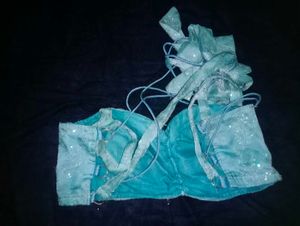 Aqua Embellished Blouse