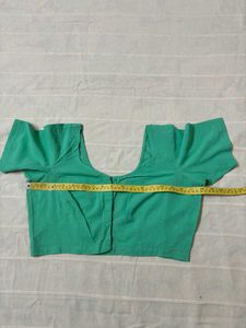 Green Bandhani Saree with Blouse