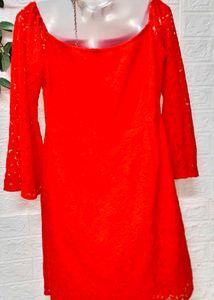 SizeM/L 🎁Buy 2 Get 1 Free 🎁Red Lace Mini Dress