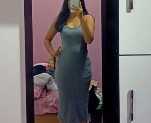 A Knee Length Bodycon Dress