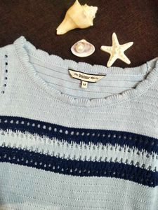 Roadster Light Blue Knit Top