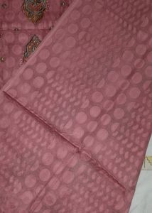 Unstitched Kurta With Pure Chiffon Dupatta