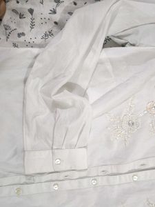 Embroidery White Shirt