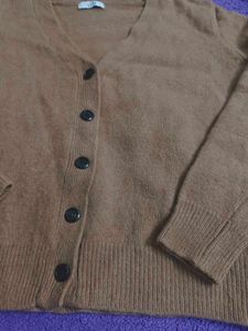 Brown Knit Cardigan
