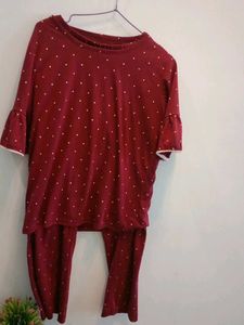 Women Cotton Night Suite