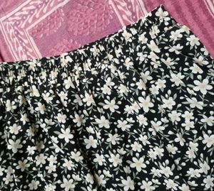 Floral Print Midi Skirt
