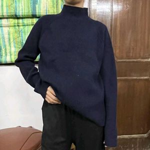 Navy Blue Turtle Neck