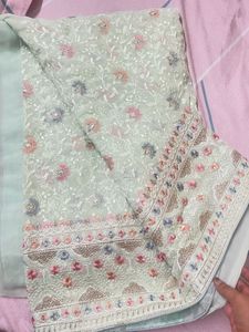Partywear Pure Georgette Sari