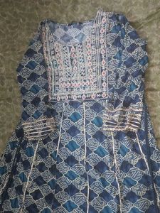 Blue Printed Kurta