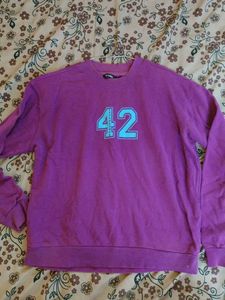 Purple Pullover Sweatshirt