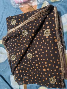 Saree With Stiched Blouse