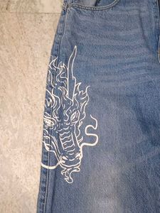 Dragon Graphic Jeans