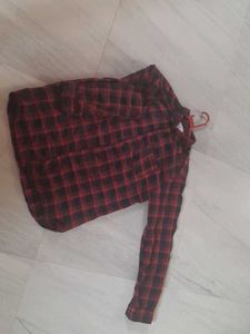 Red &amp; Black Plaid Shirt