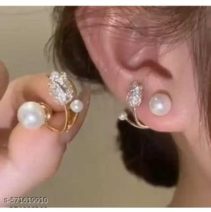 Pearl Tulip Earrings