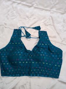 Blue Polka Dot Blouse