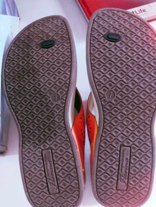 Orange Florina Flats