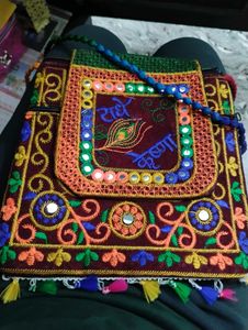 Mirror And Thread Work Handbag 👜