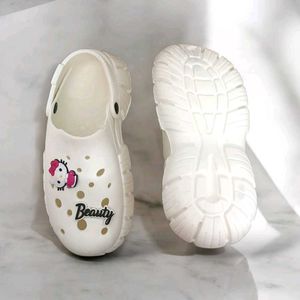 Hello Kitty White Clogs