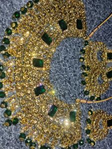 Emerald &amp; Gold Jewelry Set