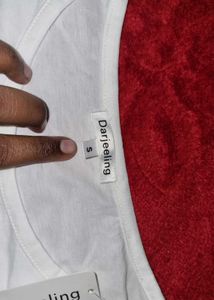 classic white embroded top