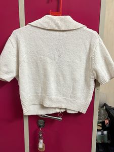 Textured Zip-Up Cardigan