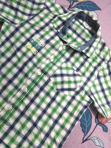 Boys Green Checkered Shirt🎀