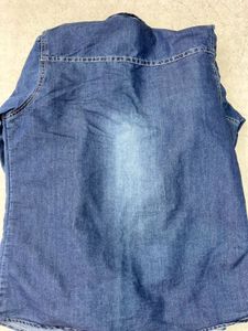 Denim Shirt with Embellishments