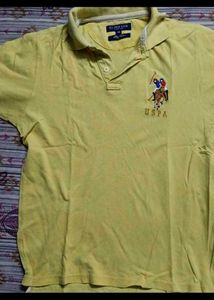 USPA Yellow Polo T-Shirt