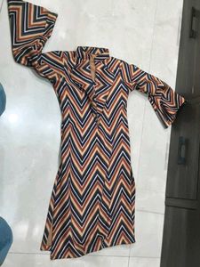 Chevron Print Dress