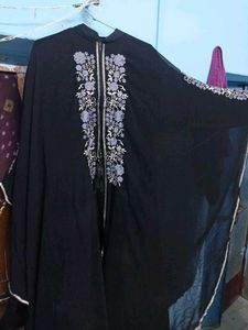 Embroidered Abaya nida fabric