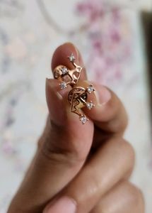 Giva Rose Gold Tiara Earrings