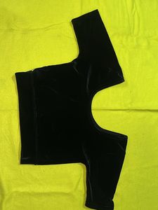 Black Velvet Blouse For Women