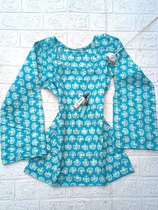 Cotton Short Kurti🩵