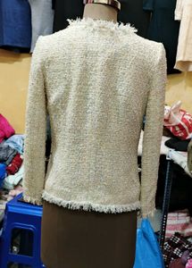 Fringed Tweed Jacket