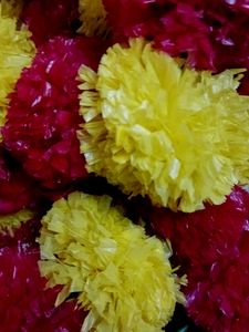 New Plastic Flower Garland For Decorations (Set Of -2)