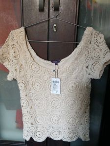 Crochet Detail Top - XL Size