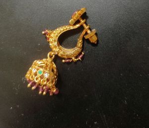 Tag Price1grgold Bell Jhumkas With Detachable stu