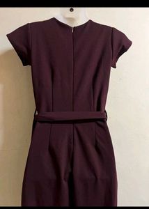 stalk branded Elegant Maroon Jumpsuit