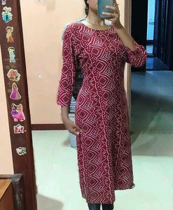 Bandhani Red Kurti