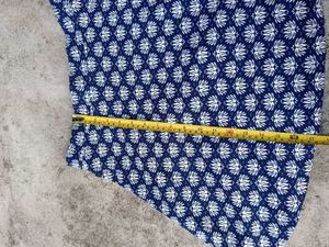 H&amp;M Blue And White Printed Skirt