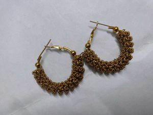 Combo Pack Of Golden &amp; Bronze Earrings