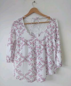 Floral Lace Top &amp; Shorts Set