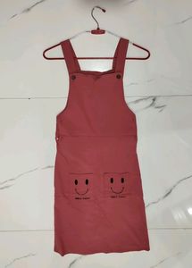 Pink Dungree Dress