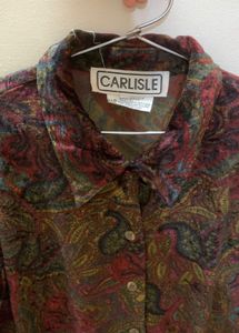 Paisley Velvet Top Type Shirt