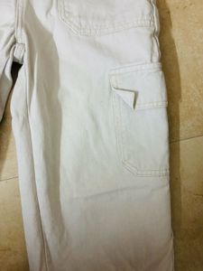 Beige Cargo Pants