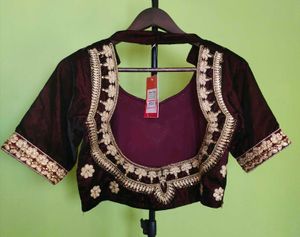 Bridal Velvet Blouse, New With Tag