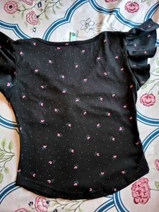 Floral Puff Sleeve Top